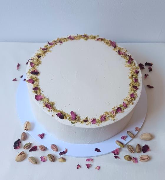 Pistachio and White Chocolate Cake